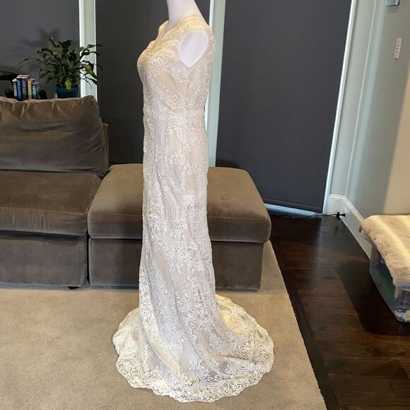 Women’s Bohemian Wedding Dress Size 8 NWT - Picture 14 of 15